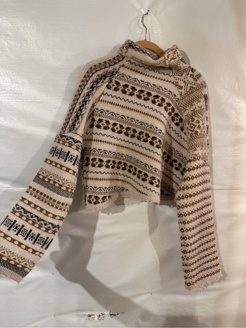 Rag & Bone Hollis Fair Isle Alpaca Wool Sweater XS NWT $495 Retail - Picture 4 of 7